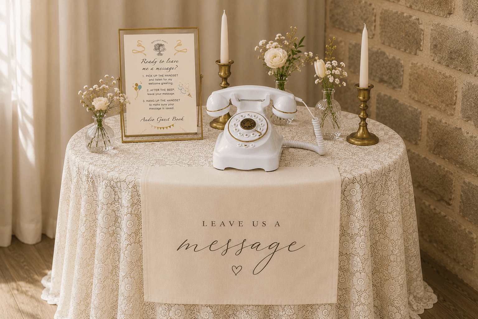 Complete Audio Guest Book Table